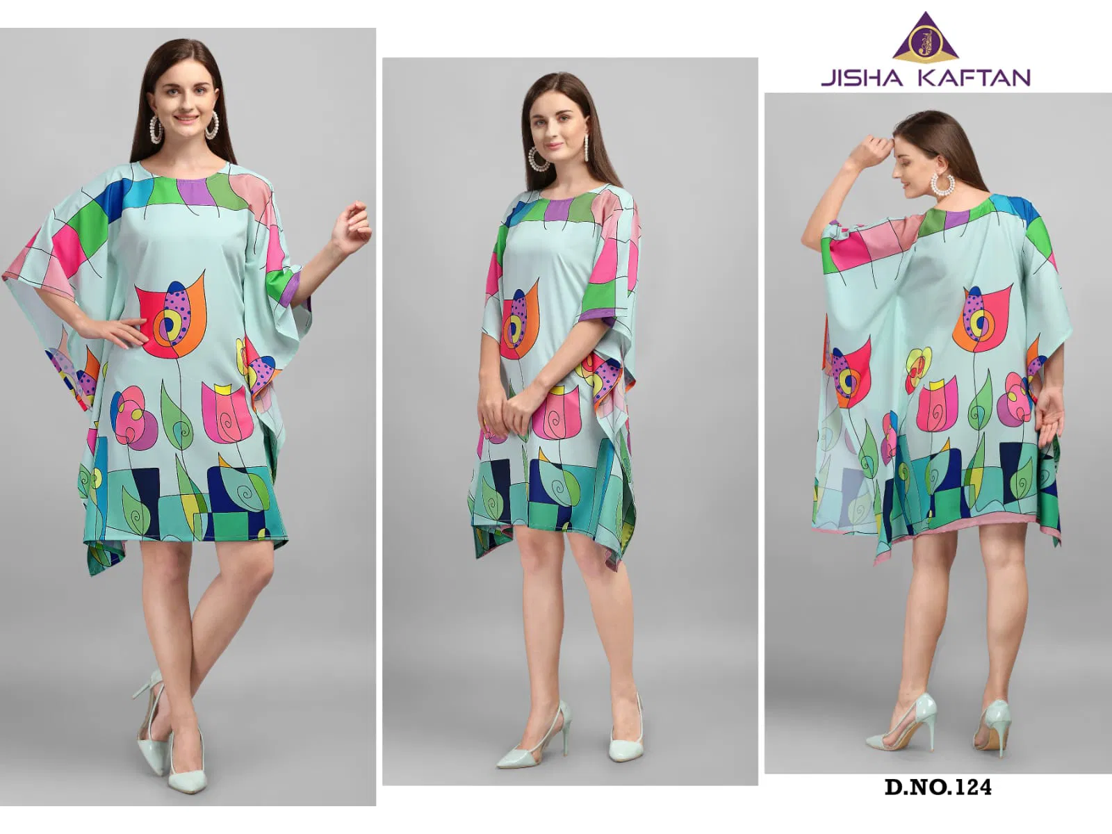 Kaftan Kurti Vol 3 By Jelite Polyester Crepe Digital Printed Kaftan Suppliers In India
